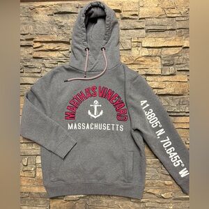 Martha’s Vineyard Heavy Hooded Sweatshirt Women’s S Embroidered Soft As A Grape